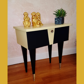 Chevet années 60 relooké Bourdon en vente