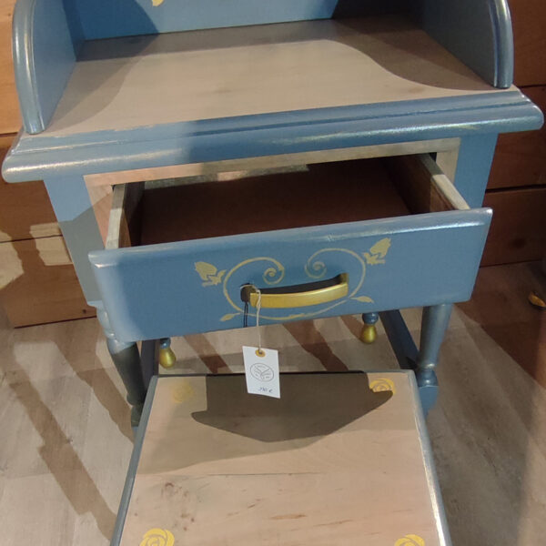 Coiffeuse en teck relookée