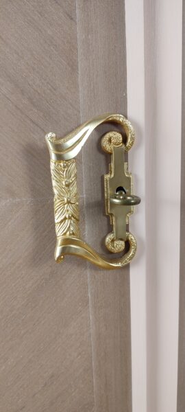 Poignée Enfilade Vintage ton bouton de rose