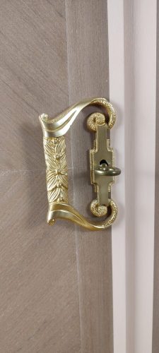 Poignée Enfilade Vintage ton bouton de rose